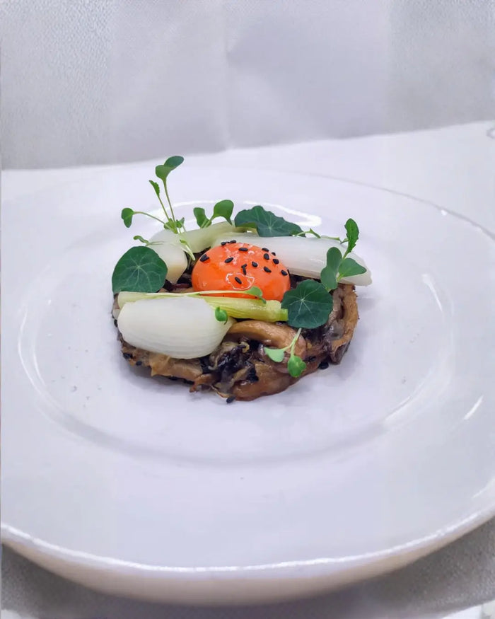 Mushroom glazed with teriyaki sauce