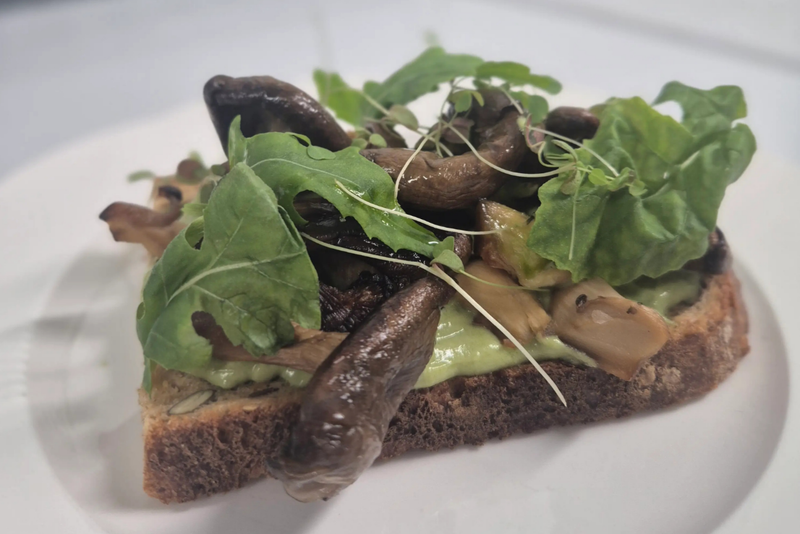 Mushroom and Tofu toast